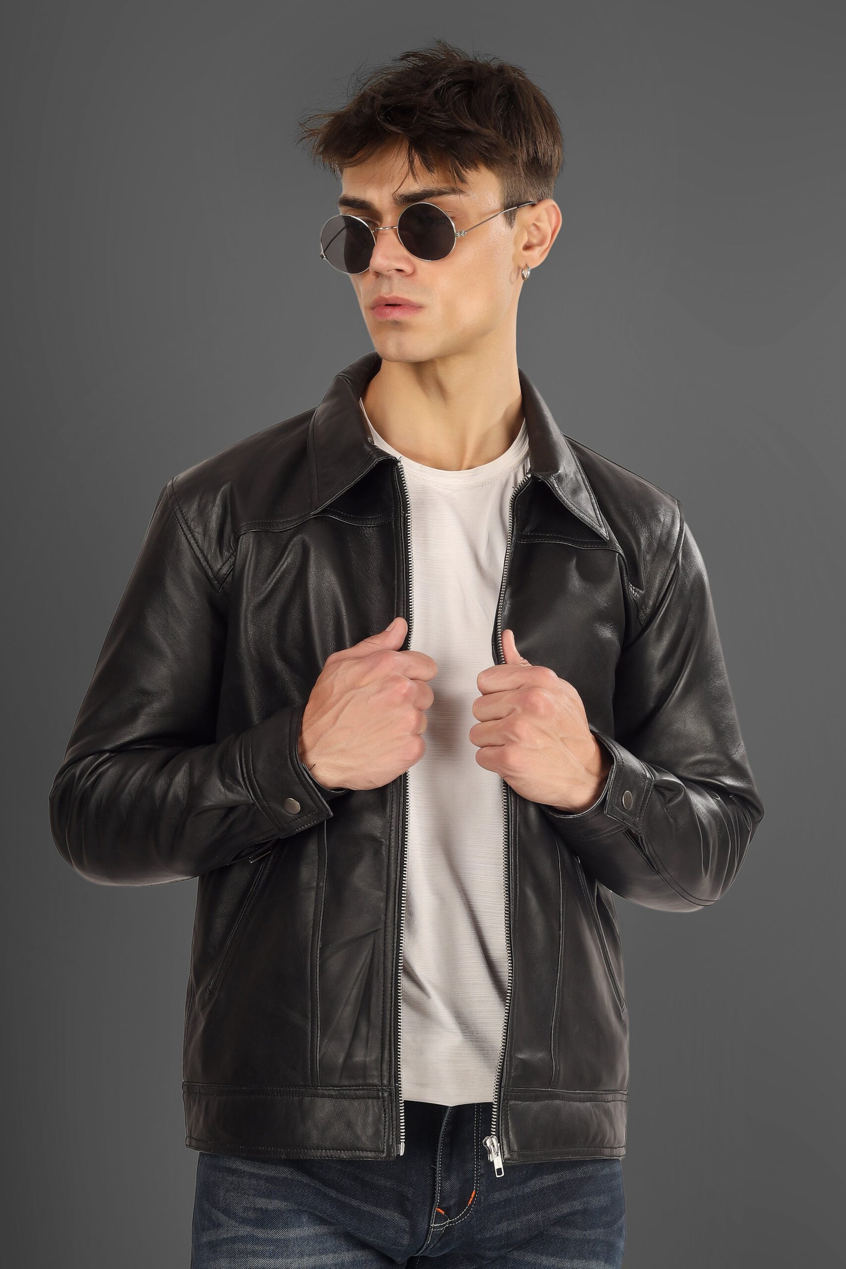 Mr. Bailey Black Leather Nava Jacket Leather Jackets - Image 3