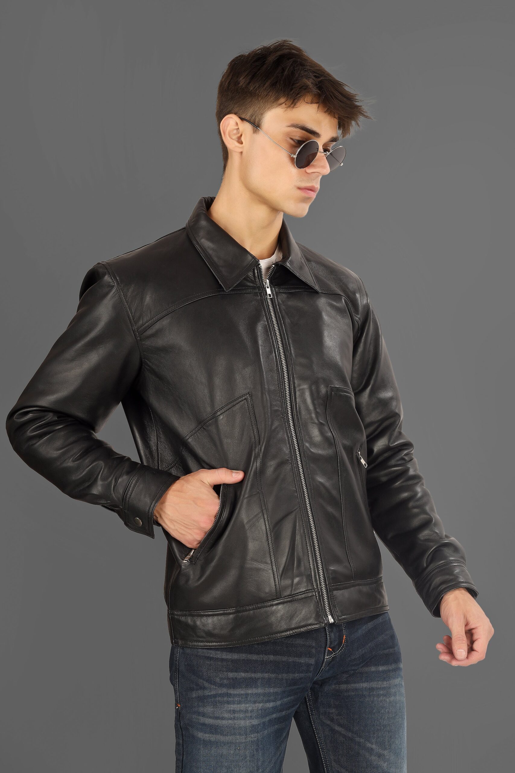 Mr. Bailey Black Leather Nava Jacket Leather Jackets - Image 8