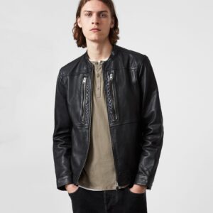 Ravine Moto Leather Jacket | Double Zip For Casual Moment
