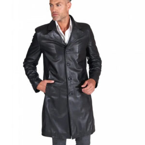 Executive Elegance Leather Coat || Charmshilp
