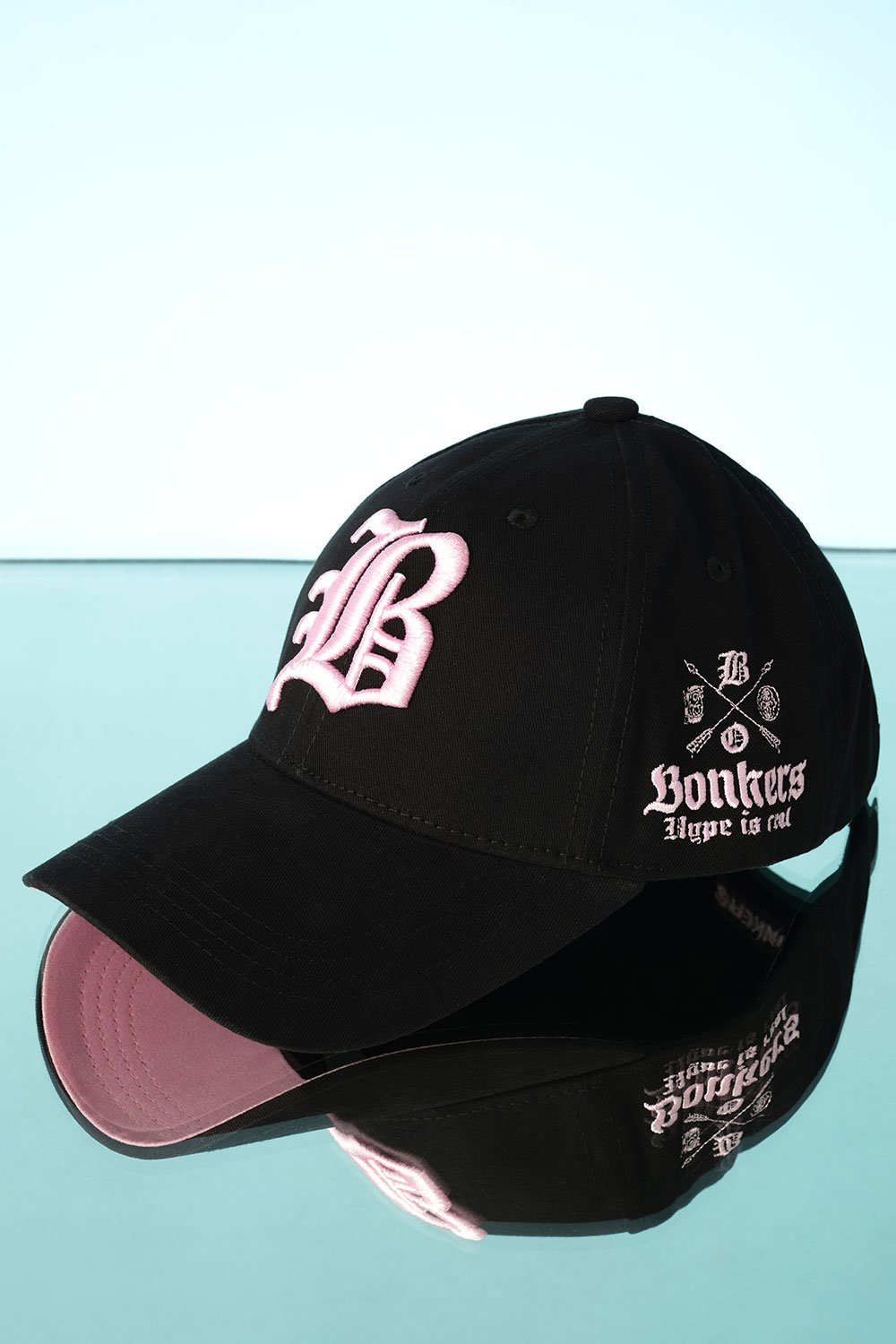 Pink Bonkers Embroidered Cap